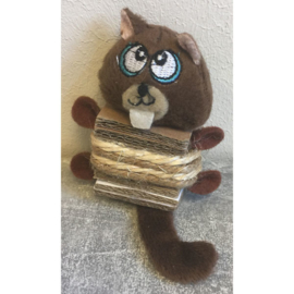 Marmot met sisal en karton