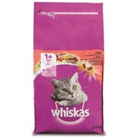 Whiskas droog adult rund 3,8kg