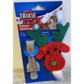 Trixie katten kerstspeeltje met catnip rudolf