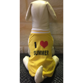 Hondenshirt I love summer 29cm