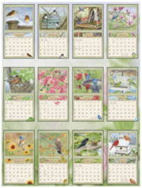 Birds In The Garden 2024 Grote kalender