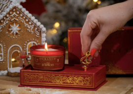 Durance cadeauset muziekdoos + geurkaars gingerbread
