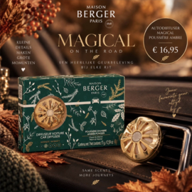 Maison Berger Autoparfum Giftset Magical Gold - Amber Powder