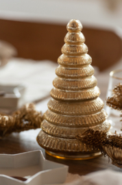 Kerstboom kaars glas