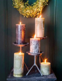 Pillar Candle 9x20cm Taupe