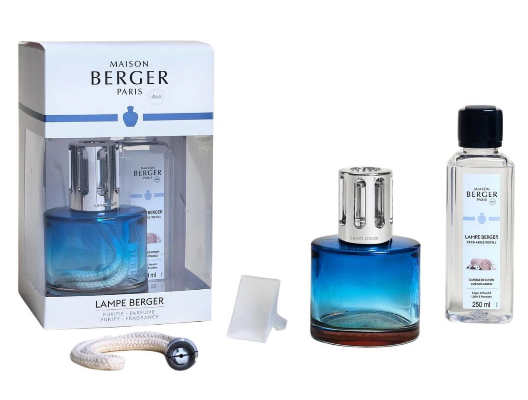 Giftset Maison Berger Lampe Berger Pure Bleue Nude