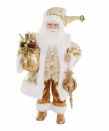 Kerstman goud met kadozak