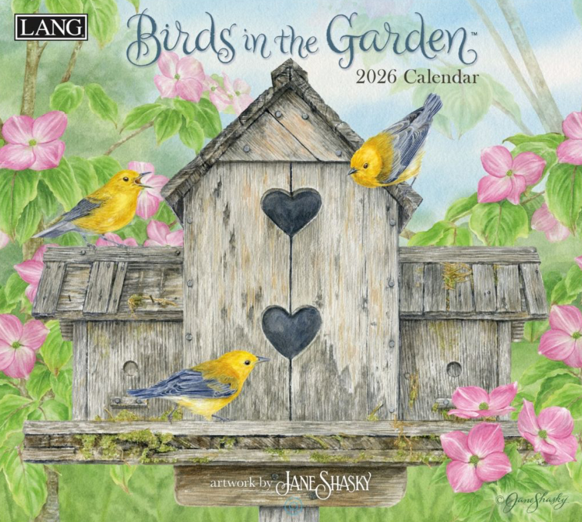 LANG Kalender 2026 - BIRDS IN THE GARDEN