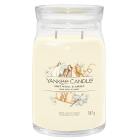 Yankee Candle Signature Large Jar Soft Wool & Amber