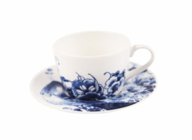 Peacock Symphony Thee-/cappuccinokop & schotel (220 ml)
