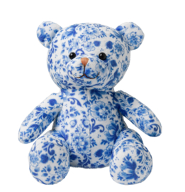 Teddybeer Delfts blauw groot