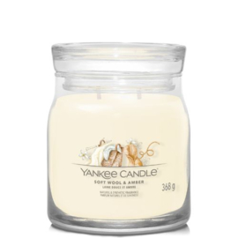 Yankee Candle Signature Medium Jar Soft Wool & Amber