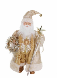 Kerstman goud staf 46 cm