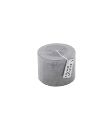 Pillar Candle 9x7cm Grey Dawn