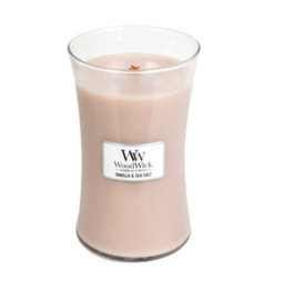 WoodWick Large Candle Vanilla & Sea Salt