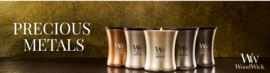 WoodWick Precious Metals Sparkling Pomelo Medium Candle