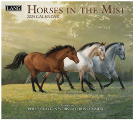 Horses In The Mist 2024 Grote kalender