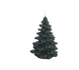 Uyuni LED Kerstboom-Kaars Pine green - Smooth 9x12cm