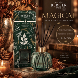 Maison Berger Geurstokjes Magical Vert - Amber Powder - 100ml