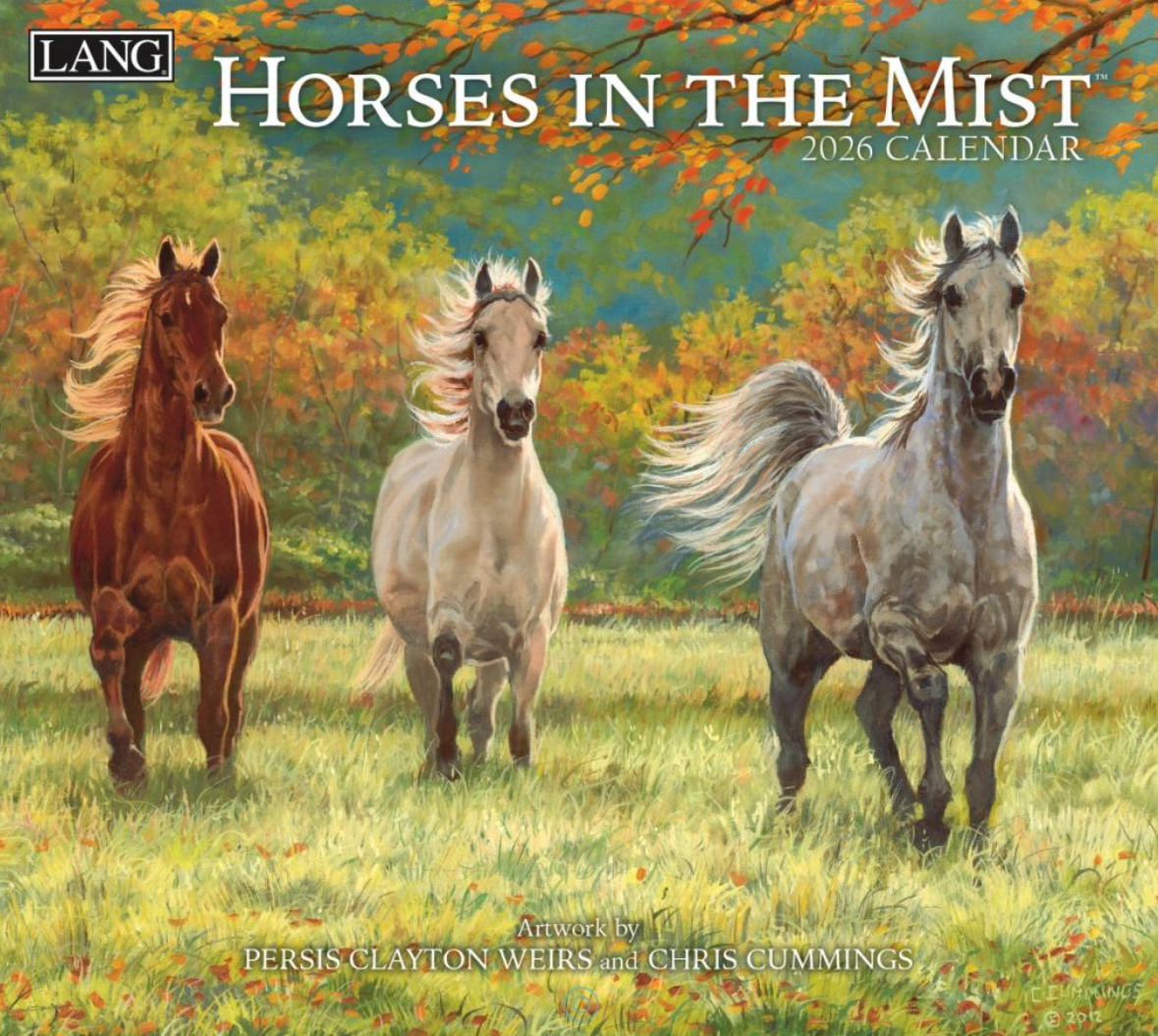 LANG Kalender 2026 - HORSES IN THE MIST