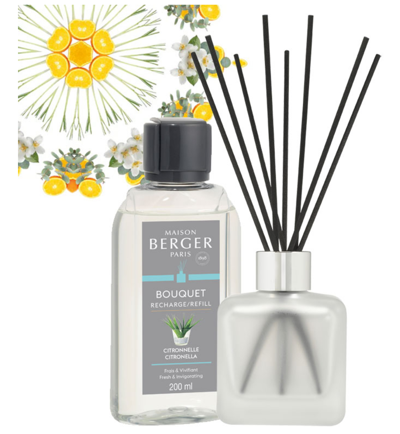 Set Parfumsticks met 100ml Citronnelle plus extra refill 200ml