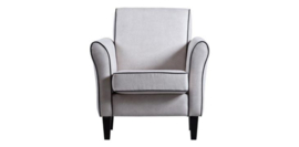 Fauteuil Rhone met contrast piping