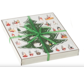 Kerstboom + Figuurtjes Plooiend Hout Groen