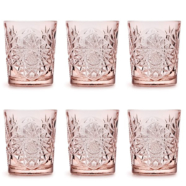 Libbey Libbey Hobstar Glas | Roze- 6 stuks