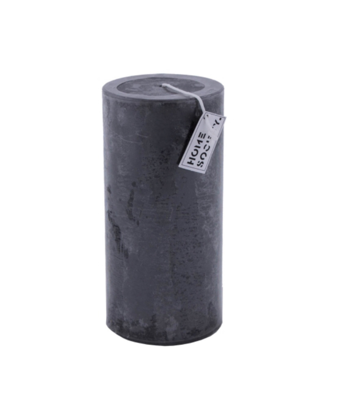 Pillar Candle 9x20cm D.Grey