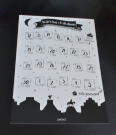 Aftelkalender met sticker (A4)