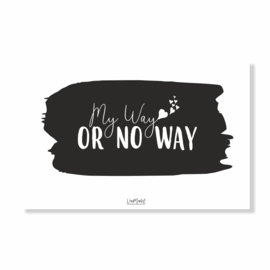 Kadokaart | My way or no way, per 10 stuks