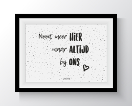 Nooit meer hier
