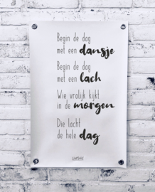 Tuinposter - Begin de dag met een dansje