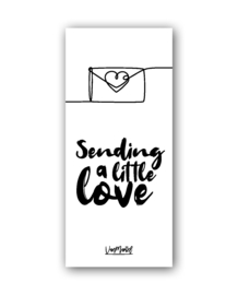 Sending a little love (one line), per 10 stuks