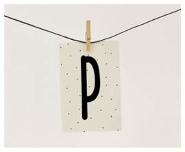 Naamslinger letter P (per 10)