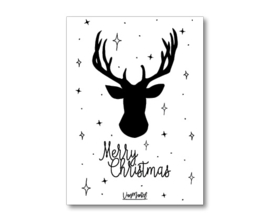 Kadokaart |  Eland merry christmas, per 10 stuks