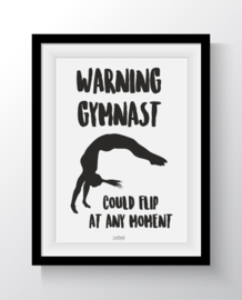 Warning Gymnast