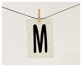 Naamslinger letter M (per 10)