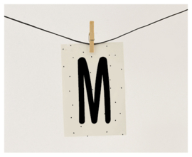 Naamslinger letter M (per 10)