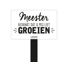 Plantensteker | Meester bedankt dat u mij liet groeien