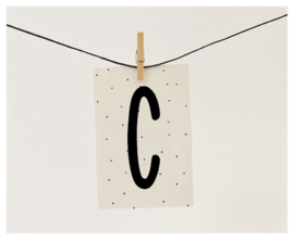 Naamslinger letter C (per 10)