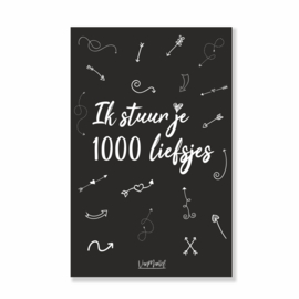 Kadokaart | 1000 liefsjes, per 10 stuks