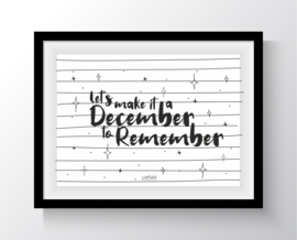 Let's make it a december to remember