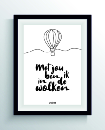 Met jou ben ik in de wolken (one line)