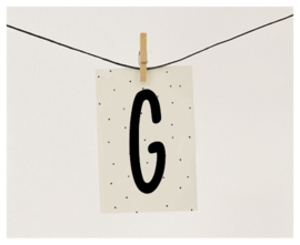 Naamslinger letter G (per 10)