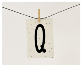 Naamslinger letter Q (per 10)