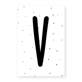 Naamslinger letter V (per 10)