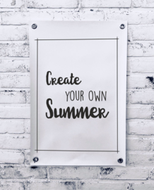 Tuinposter - Create your own summer