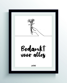 Bedankt voor alles (one line)