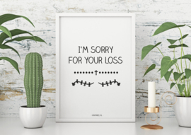 A6 | I'm sorry for your loss, 5 stuks